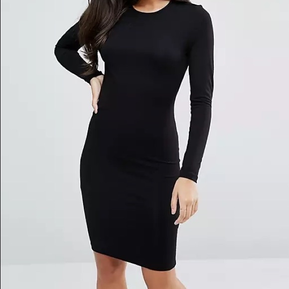 ASOS Dresses | Asos Black Bodycon Dress | Poshmark